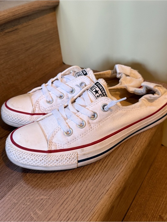 Converse Shoes - Converse Chuck Taylor All Star Shoreline Slip White Canvas Sneakers W 8.5 EUC